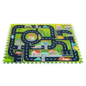 Schaumstoff-Schwamm-Puzzle Teppich Teppich Stadt Straßen