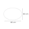 Ria 80 Spiegel mit LED-Beleuchtung