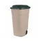 Kunststoff-Eimer für den Außenbereich 110l beige-grün