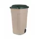 Kunststoff-Eimer für den Außenbereich 110l beige-grün