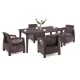 Duo-Gartenmöbel-Set Korfu mit Futura-Tisch