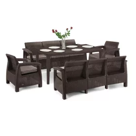Korfu Love max duo Gartenmöbelset mit Futura Tisch