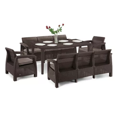 Korfu Love max duo Gartenmöbelset mit Futura Tisch