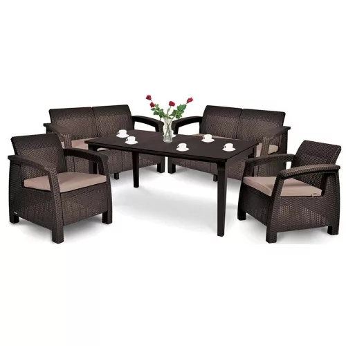 Duo-Gartenmöbelset Korfu Fiesta II mit Futura-Tisch