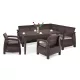 Korfu Relax duo Gartenmöbelset mit Futura Tisch
