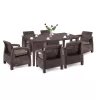 Korfu Big duo Gartenmöbelset mit Futura Tisch