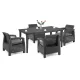 Duo-Gartenmöbel-Set Korfu mit Futura-Tisch