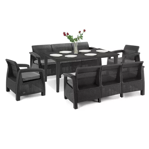 Korfu Love max duo Gartenmöbelset mit Futura Tisch