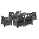 Korfu Big duo Gartenmöbelset mit Futura Tisch