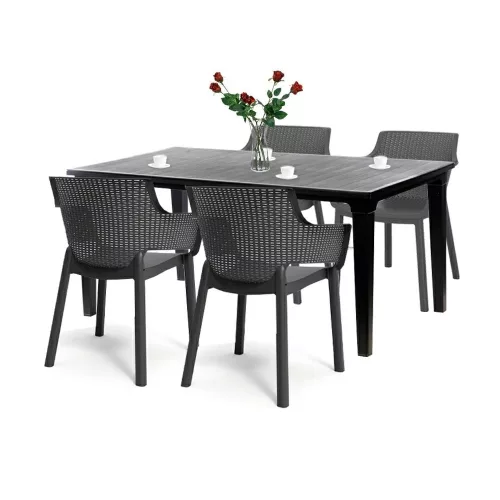 Fueva 4+1 Gartenmöbel-Set