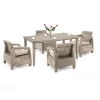 Duo-Gartenmöbel-Set Korfu mit Futura-Tisch