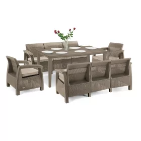 Korfu Love max duo Gartenmöbelset mit Futura Tisch