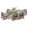 Korfu Big duo Gartenmöbelset mit Futura Tisch