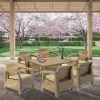 Korfu Big duo Gartenmöbelset mit Melodietisch