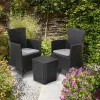 Iowa-Balkon-Gartenmöbelset mit luzon-Tisch