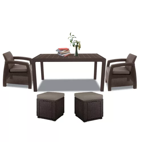 Korfu duo cube gartenmöbel set
