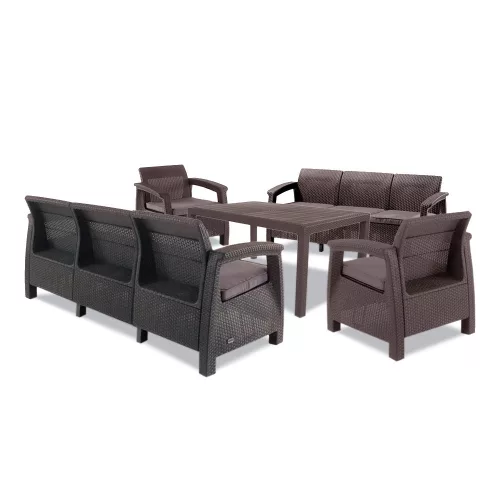 Korfu Love max duo Gartenmöbelset mit Melodietisch