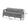 Korfu Love max duo Gartenmöbelset mit Melodietisch