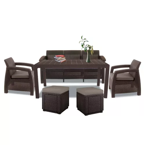 Korfu Love max duo Würfel-Gartenmöbel-Set