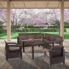 Korfu Relax duo Gartenmöbelset mit Melodietisch