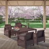 Korfu duo Gartenmöbelset mit Melodietisch
