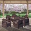Korfu Big duo Gartenmöbelset mit Melodietisch