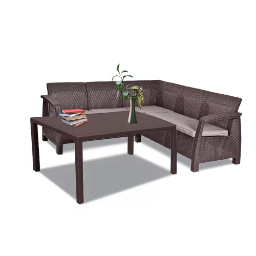 Korfu Relax Gartenmöbelset mit Melodietisch