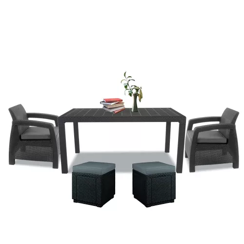 Korfu duo cube gartenmöbel set