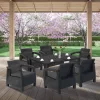 Korfu Big duo Gartenmöbelset mit Melodietisch