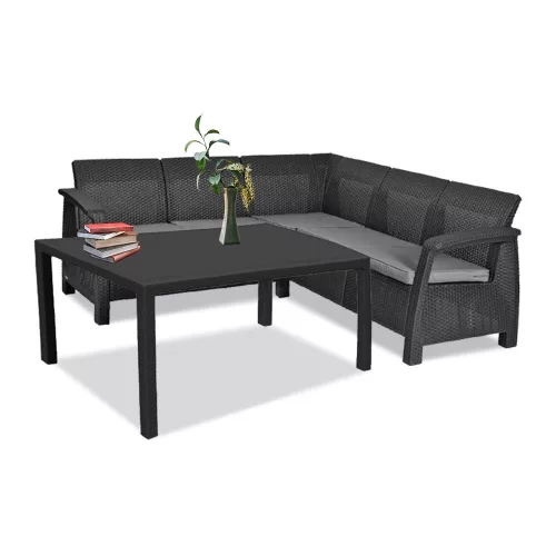 Korfu Relax Gartenmöbelset mit Melodietisch