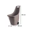 Easy go breeze Kunststoff-Gartenschubkarre 50 l
