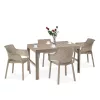 Evyon 4+1 Gartenmöbel-Set