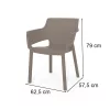 Evyon 4+1 Gartenmöbel-Set