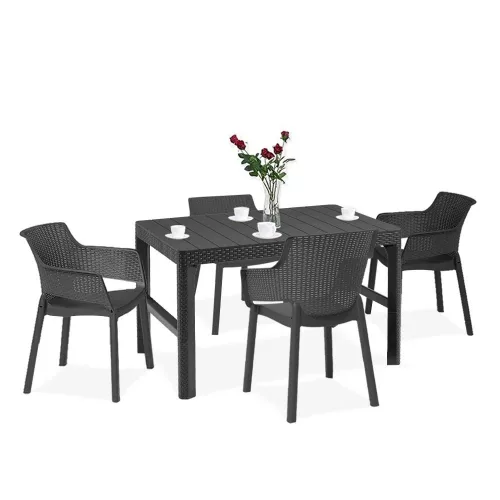 Evyon 4+1 Gartenmöbel-Set