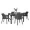 Evyon 4+1 Gartenmöbel-Set