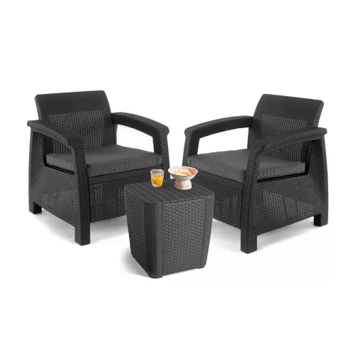 Gartenmöbelset Korfu duo mit Tisch luzon