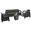 Korfu Love duo Gartenmöbelset mit luzon Tisch