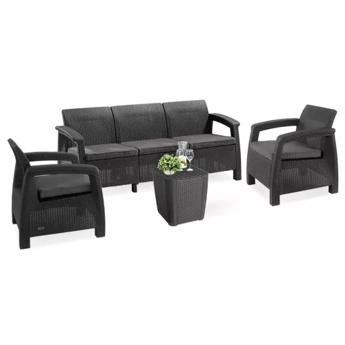 Korfu Love duo Gartenmöbelset mit luzon Tisch