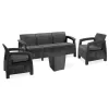 Korfu Love duo Gartenmöbelset mit luzon Tisch