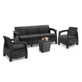Korfu love max duo gartenmöbelset mit tisch luzon
