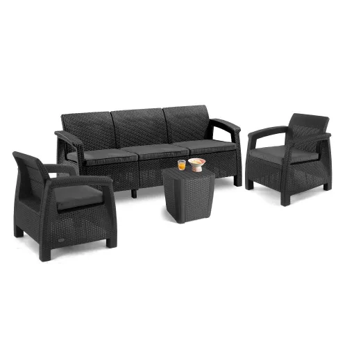 Korfu love max duo gartenmöbelset mit tisch luzon