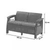Korfu Rest Gartenmöbel Set