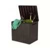 City Kunststoff-Gartenbehälter 113L braun