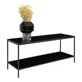 Vita TV-Ständer, 2 Ablagen, schwarz, 100x36x45 cm