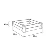 Vista modulares Blumenbeet 2 Stück