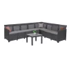 Claire XI 8-Sitzer-Ecksitzgruppe mit Orlando-Tisch