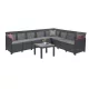 Claire XI 8-Sitzer-Ecksitzgruppe mit Orlando-Tisch