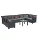 Claire XI 10-Sitzer-Ecksitzgruppe mit Orlando-Tisch