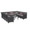 Claire XIII 11-Sitzer-Ecksitzgruppe mit Orlando-Tisch