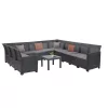 Claire XIV 11-Sitzer-Ecksitzgruppe mit Orlando-Tisch
